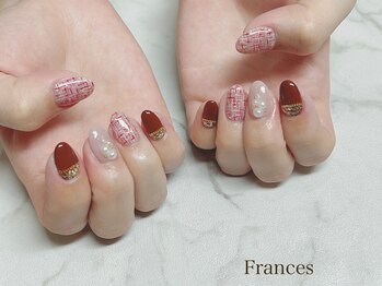 フランセス(Frances)/ツイード柄ネイル