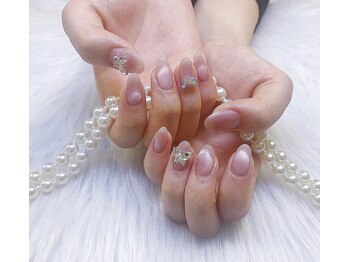 クイーンネイル 新宿(Queen nail)/マグネットフレンチ