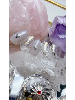 天然石ネイル【ソーダライト】