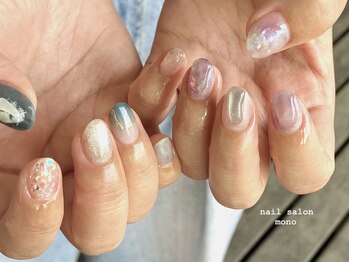 モノ(mono)/梅雨ニュアンスネイル