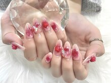 イーアップ(e-up)/チーク×バラネイル