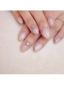 ピオニーネイル(peony nail)/上品　バカラネイル