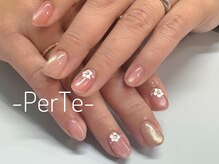 ペルテ 浦和(Per Te)/春ネイル/花ネイル/シンプル