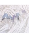 水色変形フレンチネイル