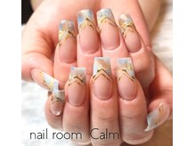 ネイルルーム カーム(nail room Calm)/デザスカ)バーチャルフレンチ