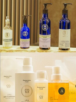 えん発酵温熱木浴 神楽坂店/スキンケアやシャンプー類も完備