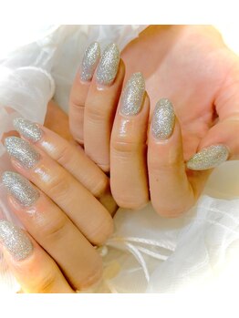 エレノア/ワンカラー・ラメシルバー