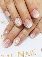 クリスタルネイル ゆめタウン博多店(CRYSTAL NAIL)/フラワー３Ｄネイル