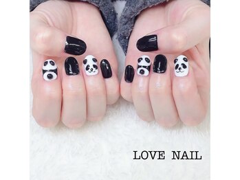 ラブネイル(LOVE NAIL)/パンダネイル