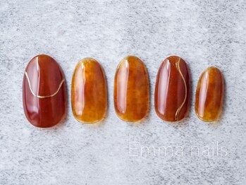 エマ ネイルズ(Emma Nails)/べっ甲☆ぷっくりミラー