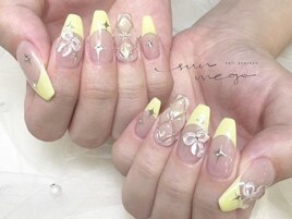 フレンチ×キルティングネイル