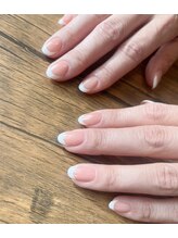 テト ネイルアンドアート 岐阜茜部(TETO)/ベースカラーありフレンチ