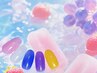 ジェル★1色塗りorグラデ★ストーン10粒★カラー10色まで◎