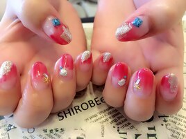 塗りかけネイル♪