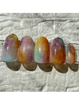 カラフルニュアンスネイル