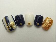 ネイルサロン ドレリッチ 大宮店(drerich)/ストライプシェルパーツ