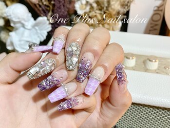 ワン プラス(ONE PLUS)/スカルプ 千鳥柄　つけ放題　