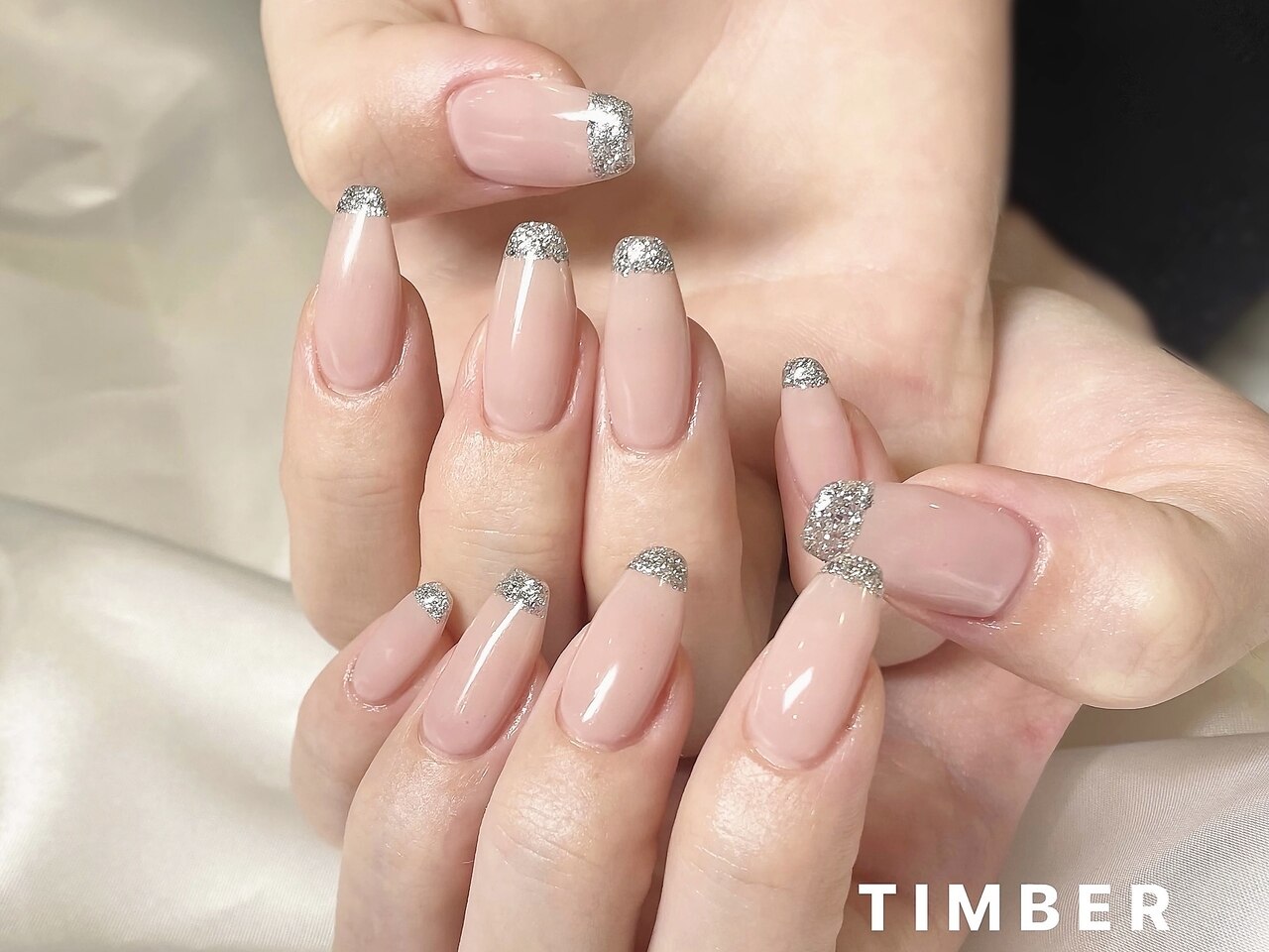 きらきらフレンチ：PG003643304｜ティンバーネイルアンドアイラッシュ