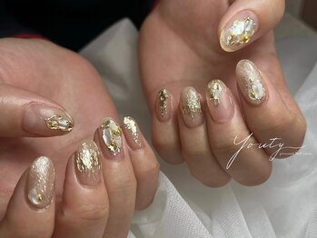 ユーティーネイル(Youty Nail)/シンプルベージュニュアンス