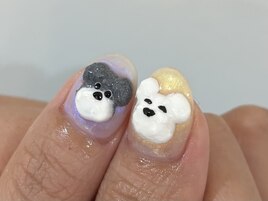 3Dネイルゆるキャラ韓国犬¥10550