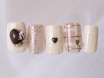 アイネイルズ 新宿店(I nails)/バレンタインハートチョコ