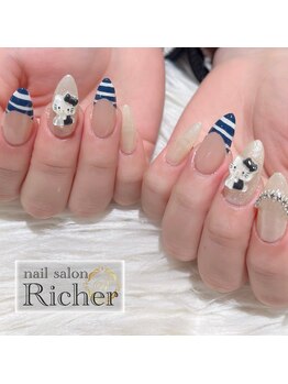 エスフィーネイルサロン リシェル(Esfy nailsalon Richer)/ボーダーネイル