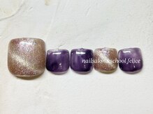 フェリーチェ(nail salon＆school felice)/フットネイル/定額制9900円/瑞江