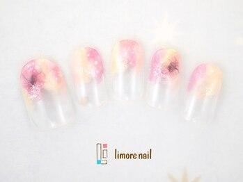 リモアネイル(limore nail)/水彩風フラワー☆