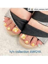 アオヤ(h/n collection AWOYA)/プルメリアネイル♪