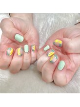 エムスラッシュ 横浜元町店(M.SLASH)/パラジェル　ミモザネイル