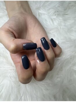 フラワーズネイル(flowers nail)/おしゃれネイビー