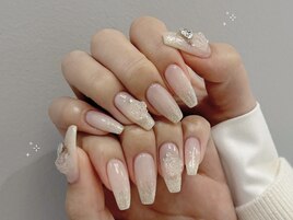 ラメグラ×バラネイル＊○