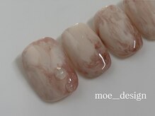 メルファッジ(mer fudge)/桃ネイル