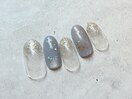 ガラスシルクマグネットネイル