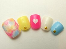 ネイルサロン ドレリッチ 大宮店(drerich)/タイダイガーリーFOOT