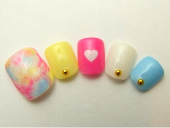 ネイルサロン ドレリッチ 大宮店(drerich)/タイダイガーリーFOOT