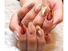 ネイルルーム カーム(nail room Calm)/べっ甲抜け感ネイル