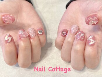 ネイルコテージ 新宿南口店(Nail cottage)/オーロラ×ピンク