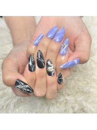 大理石ネイル
