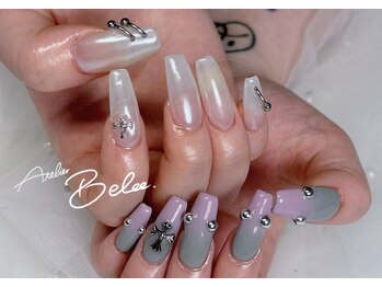 アトリエベベ(Atelier Bebe)/グラデーション+オーロラネイル