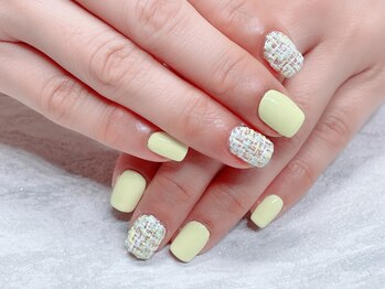 リーチェ ネイルズ(Riche Nails)/素材感たっぷり◇ツイードネイル