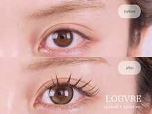ルーヴル ネイルアンドアイラッシュ 生駒(LOUVRE nail&eyelash)/パリエク風BEFORE　AFTER