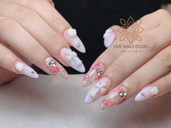 ウメネイルスタジオ(UME NAIL STUDIO)/長さだしやり放題×つけ放題