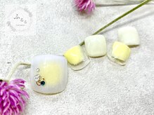 ネイルサロン ふるる 大須店/フットプチプラネイル#157