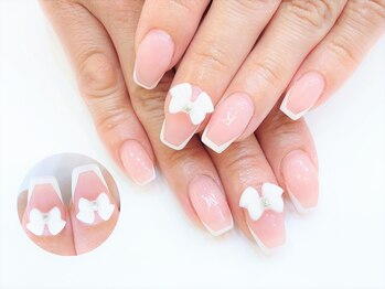 ネイルコレクション ピンク(Nail Collection Pink)/ジェル放題★リボンパーツ