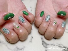 ネイル ファンシーファング(nail_fancy_fang)/ツイードネイル×マグネット