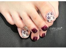 ネイルズ ララ(nails Lala)/秋のフットネイル。