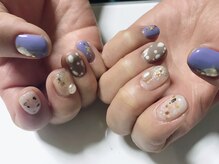 プティットスリール 西尾店(Petit Sourire)/やさしい*アニマル柄ネイル＊