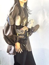 レイネイル レイアイ レイエステティック 扶桑店/グレー×ミラーネイル