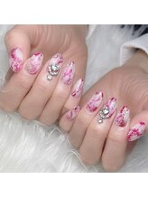 モモ(Momo)/大理石総柄アート